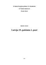 Research Papers 'Latvija 19.gadsimta pirmajā pusē', 1.