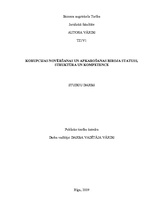 Research Papers 'Korupcijas novēršanas un apkarošanas biroja statuss, struktūra un kompetence', 1.