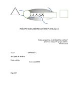 Research Papers 'Pašizpētes darbs personības psiholoģijā', 1.