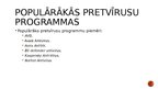 Presentations 'Pretvīrusu programmas', 9.