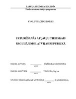 Term Papers 'Uzturēšanās atļauju tiesiskais regulējums Latvijas Republikā', 1.