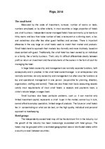 Summaries, Notes 'The Structure of the Hotel Industry from Book "The Business of Hotels"', 2.