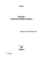 Research Papers 'Gothards Frīdrihs Stenders', 1.