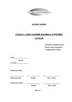Research Papers 'Līzinga loma uzņēmējdarbības attīstībā Latvijā', 1.