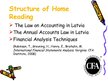 Presentations 'Home Reading "Latvian Legislative Base on Accountning & Financial Analysis Techn', 3.