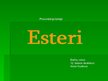 Presentations 'Esteri', 1.