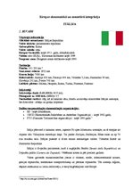 Summaries, Notes 'Itālijas ekonomikas raksturojums un atbilstība Māstrihtas kritērijiem', 1.