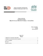 Research Papers 'Magnetrona izputināšanas tehnoloģija un vara īpašības', 1.