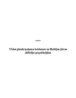 Research Papers 'Vides piesārņojuma ietekmes uz Baltijas jūras zīdītāju populācijām', 1.