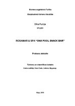 Practice Reports 'Rosamar & SPA “Ona Pool Snack Bar”', 1.