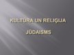 Presentations 'Jūdaisms', 1.