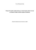 Research Papers 'Eiropas Savienības regulu ietekme uz normatīvajiem aktiem Latvijā un Tukuma nova', 1.