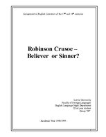 Essays 'Robinson Crusoe - Believer or Sinner', 1.