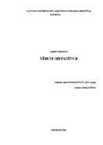 Research Papers 'Vīrusu hepatīts B', 1.