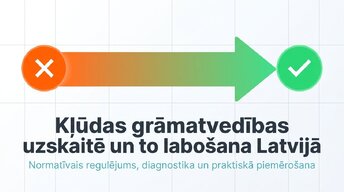 Presentations 'Kļūdas grāmatvedības uzskaitē un to labošana Latvijā', 1.
