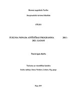 Research Papers 'Tukuma novada attīstības plāns', 1.