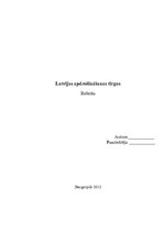 Research Papers 'Latvijas apdrošināšanas tirgus', 1.