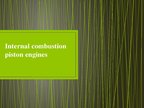 Presentations 'Internal Combustion Piston Engines', 1.