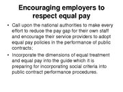 Presentations 'EU Campaign on the Gender Pay Gap', 9.
