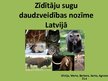 Presentations 'Zīdītāju sugu daudzveidības nozīme Latvijā', 1.