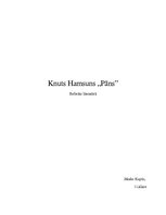 Research Papers 'Knuts Hamsuns "Pāns"', 1.