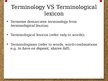Presentations 'Terminology. Lexical Aspect', 8.