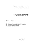 Research Papers 'Filosofijas pamati', 1.