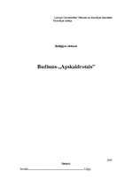 Research Papers 'Budisms "Apskaidrotais"', 1.