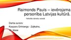 Research Papers 'Raimonds Pauls', 31.
