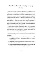 Research Papers 'The role of using proverbs and sayings in learning English language.', 6.