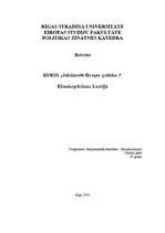 Research Papers 'Eiroskepticisms Latvijā', 1.