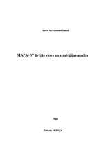 Research Papers 'SIA "A+S" ārējās vides un stratēģijas analīze', 1.