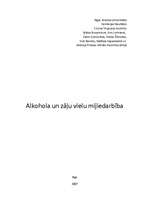 Research Papers 'Alkohola un zāļu vielu mijiedarbība', 1.