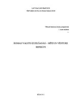 Research Papers 'Romas valsts izcelšanās - mīti un vēsture', 1.