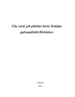 Research Papers 'Pilsētas karte Somijas galvaspilsētā Helsinkos', 1.