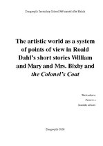 Research Papers 'The Artistic World as a System of Points of View in Roald Dahl’s Short Stories "', 1.