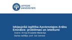 Term Papers 'Iekļaujošā izglītība Apvienotajos Arābu Emirātos: problēmas un ieteikumi', 130.