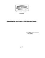 Research Papers 'Komunikācijas modelis un tā efektivitāte uzņēmumā', 1.