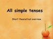 Presentations 'All Simple English Grammar Tenses', 1.