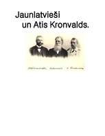 Research Papers 'Jaunlatvieši un Atis Kronvalds', 1.