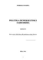 Research Papers 'Politika demokrātiskā sabiedrībā', 2.