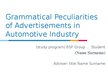 Research Papers 'Grmmatical Aspects of Automobile Advertisements', 48.
