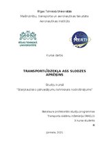 Research Papers 'Transportlīdzekļa ass slodzes aprēķins', 1.