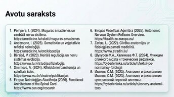 Presentations 'Muguras smadzenes: neiroloģiskā aparatūra un lokālie protokoli', 16.