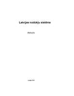Summaries, Notes 'Latvijas nodokļu sistēma', 1.