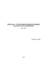 Research Papers 'Inflācija - sociāli-ekonomiska parādība Latvijas tautsaimniecībā', 1.