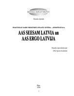 Summaries, Notes 'Praktiskais darbs priekšmetā finanšu sistēma – apdrošināšana. AAS "Seesam Latvia', 2.