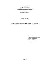 Research Papers 'Sabiedrisko attiecību būtība un modeļi', 1.