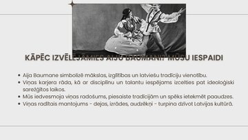 Presentations 'Aija Baumane', 7.