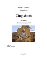 Research Papers 'Čingishans, viņa dzīve un iekarojumi', 1.